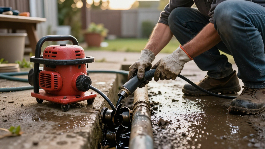 drain cleaning machine