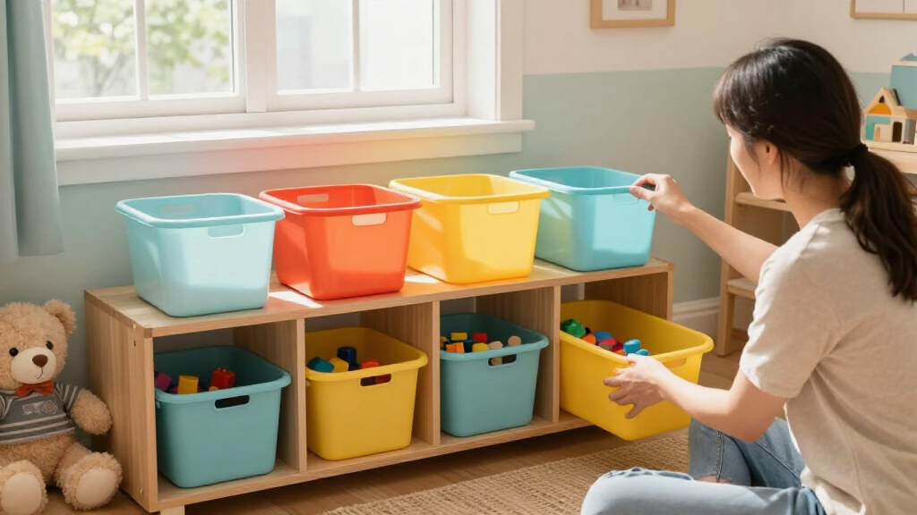 toy organizers and storage bins