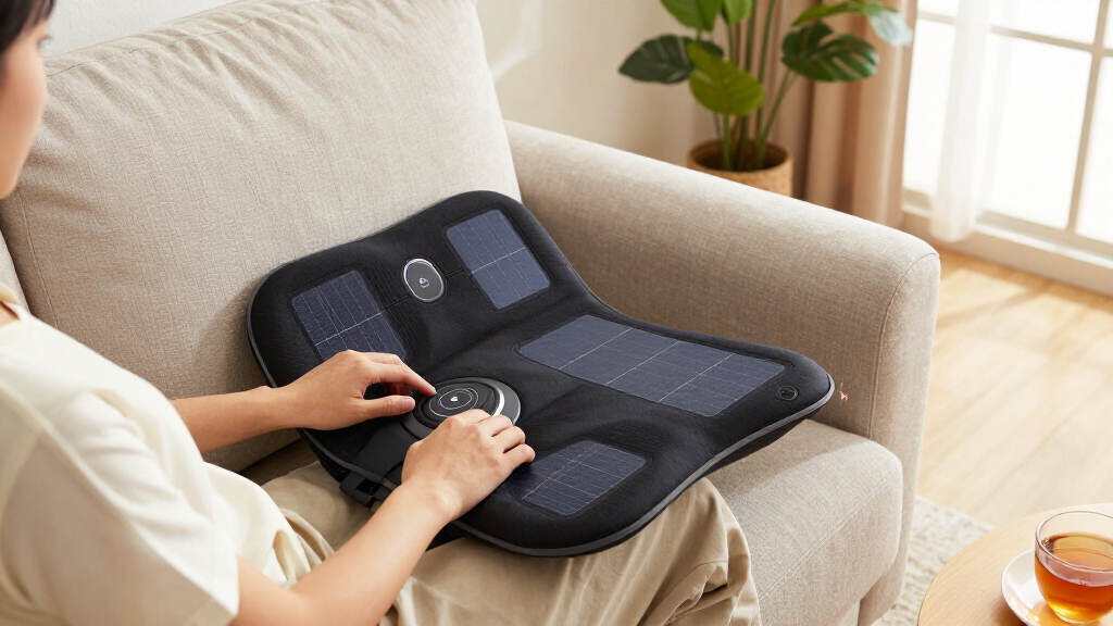 solarpowered cooling seat cushion