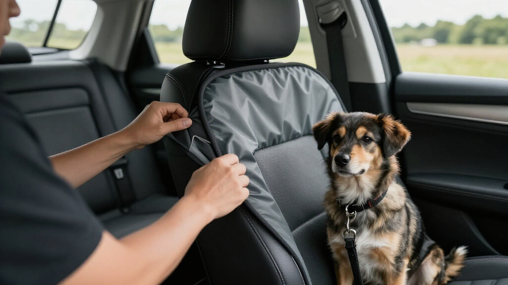 seat back protector for dogs in car