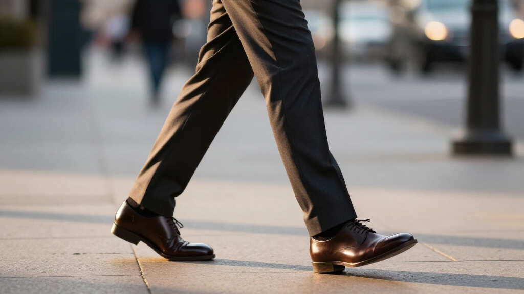 best trousers and closed-toe shoes