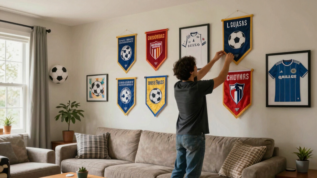 soccer fan wall decor