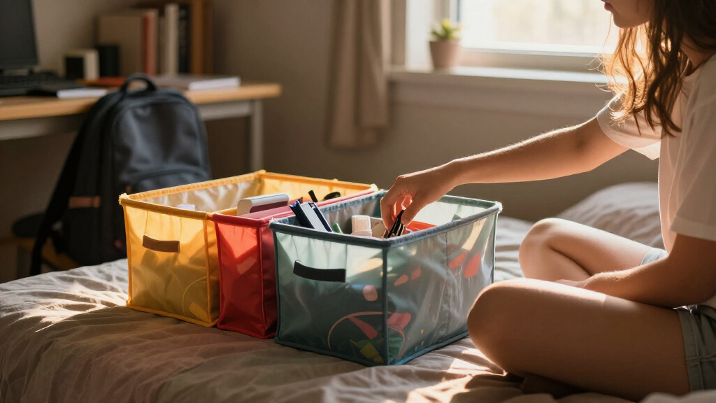 compact dorm storage bins
