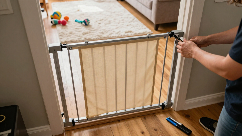 retractable dog gate for doorway