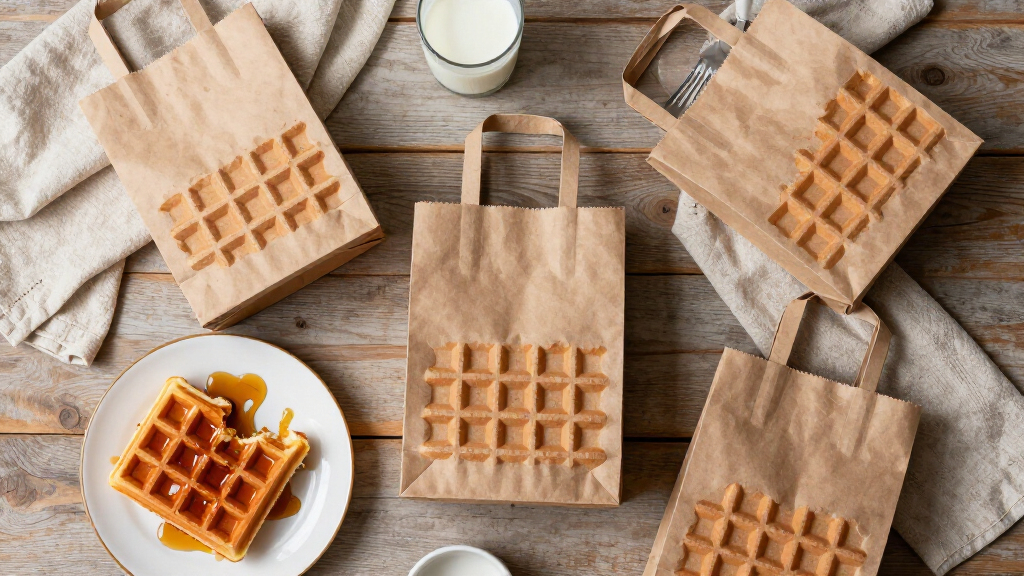 wafflethemed gift bags