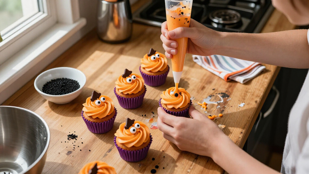 Halloween cupcake decorating supplies