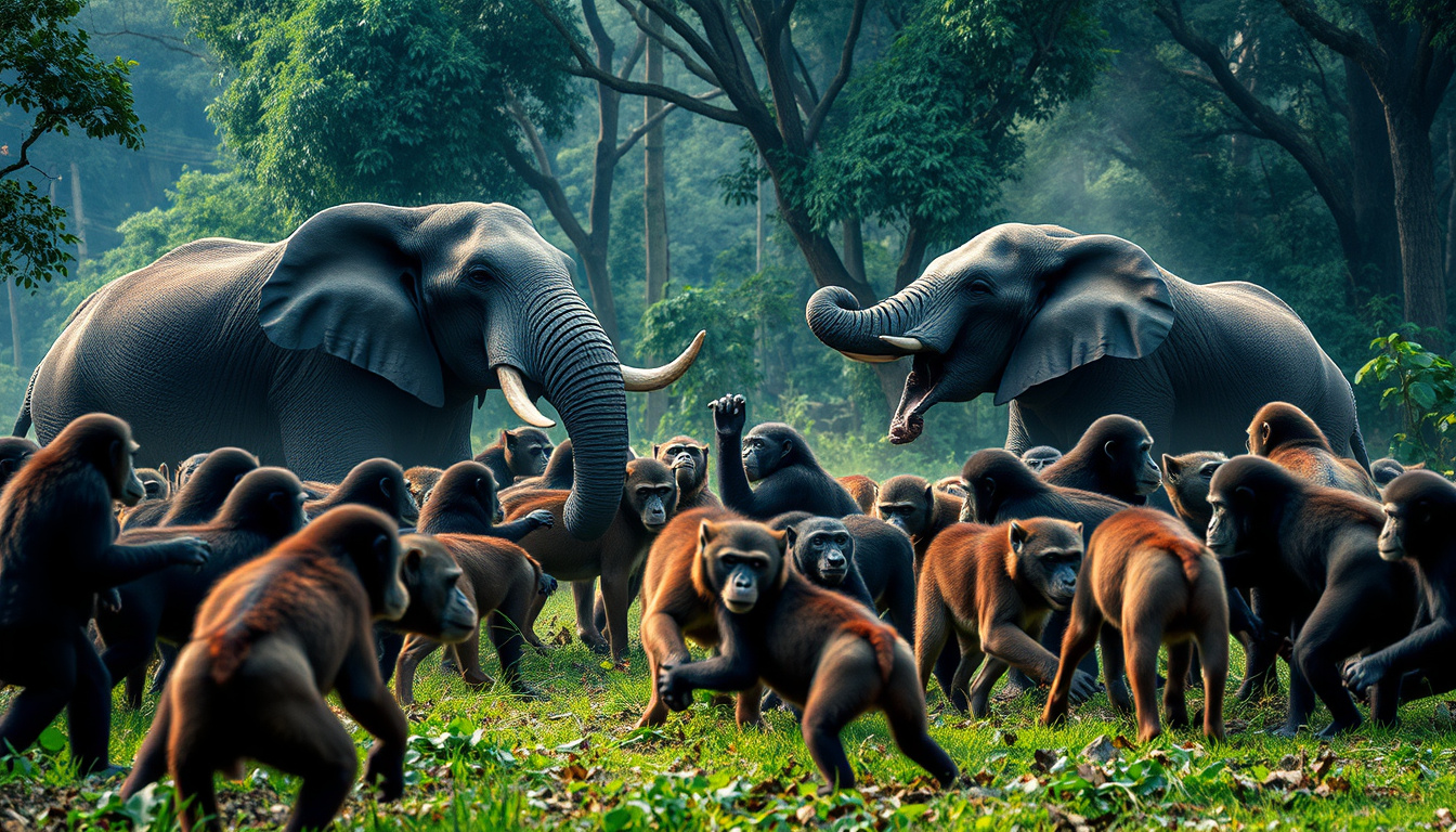 Examples of Animal Group Conflict in Mammals
