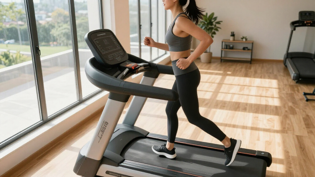 treadmill with incline and cushioning