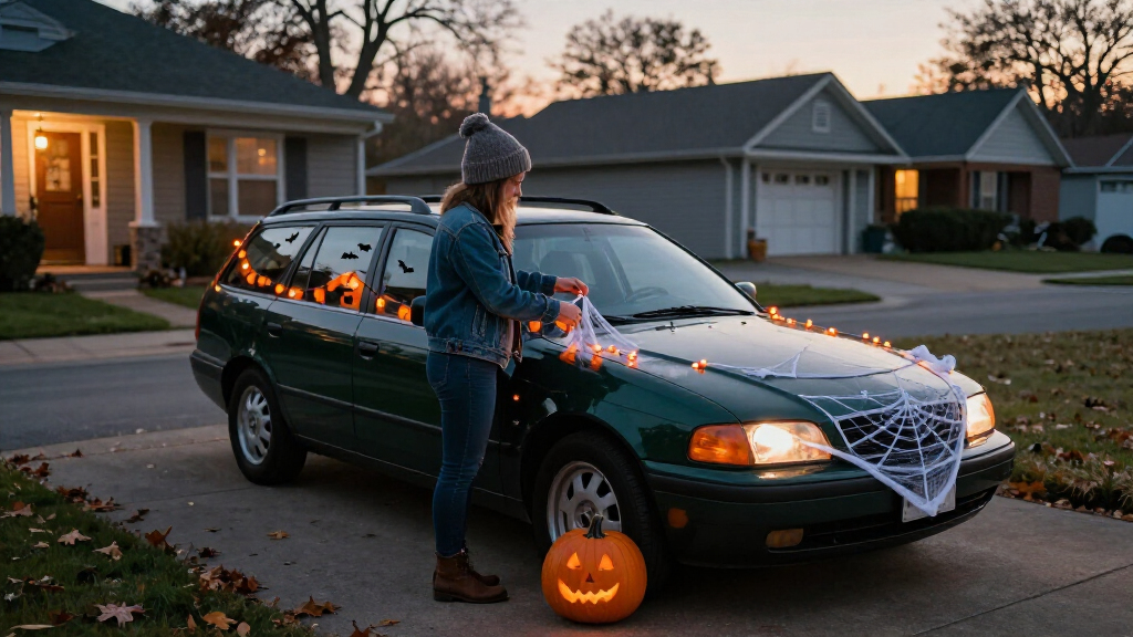 Halloween car decorations