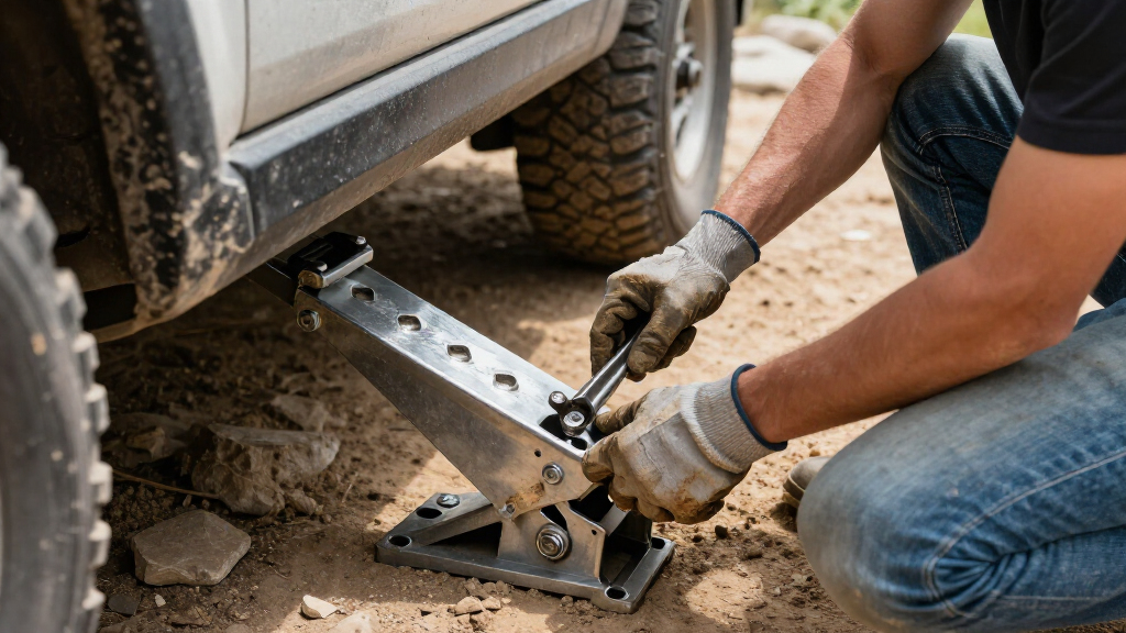 off road jack base plates for stability