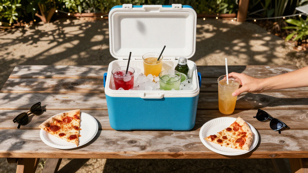 coolers for pizza party drinks