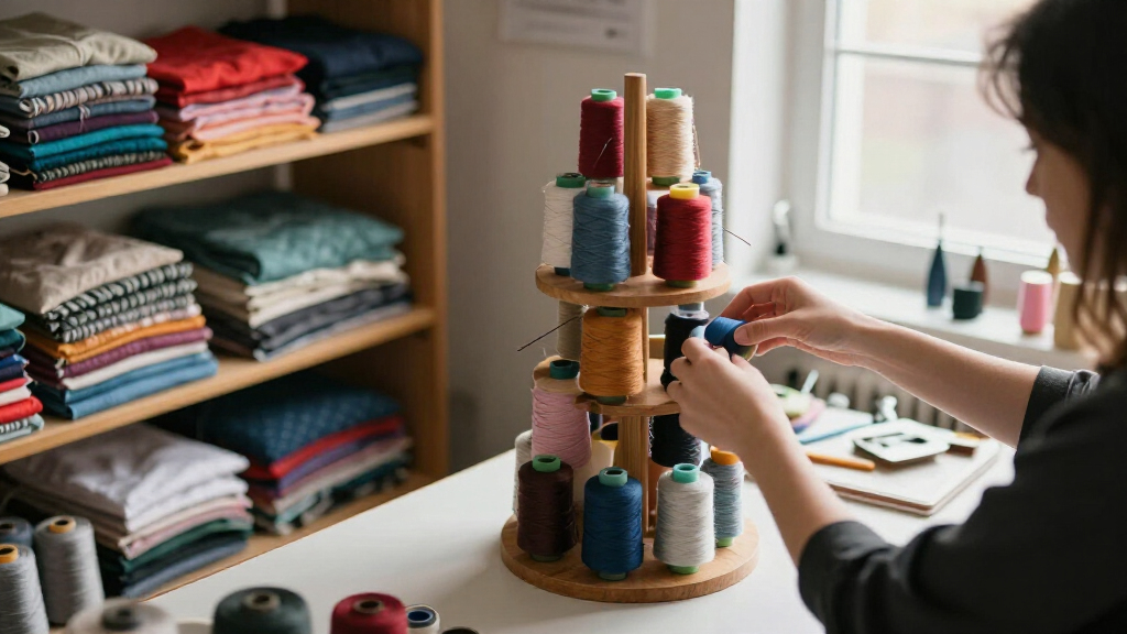 best bobbin storage tower for quilting studio