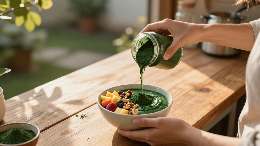 organic spirulina powder