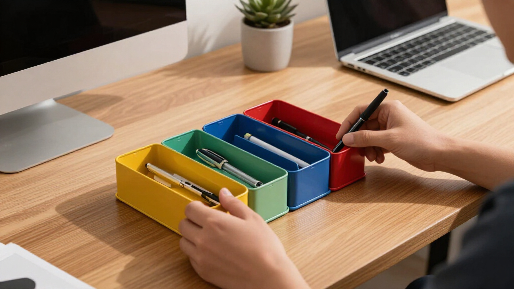 multi-compartment desk organizers