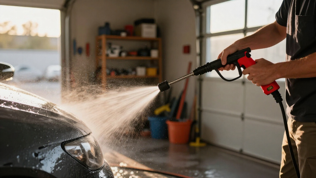 hot water pressure washer for garage