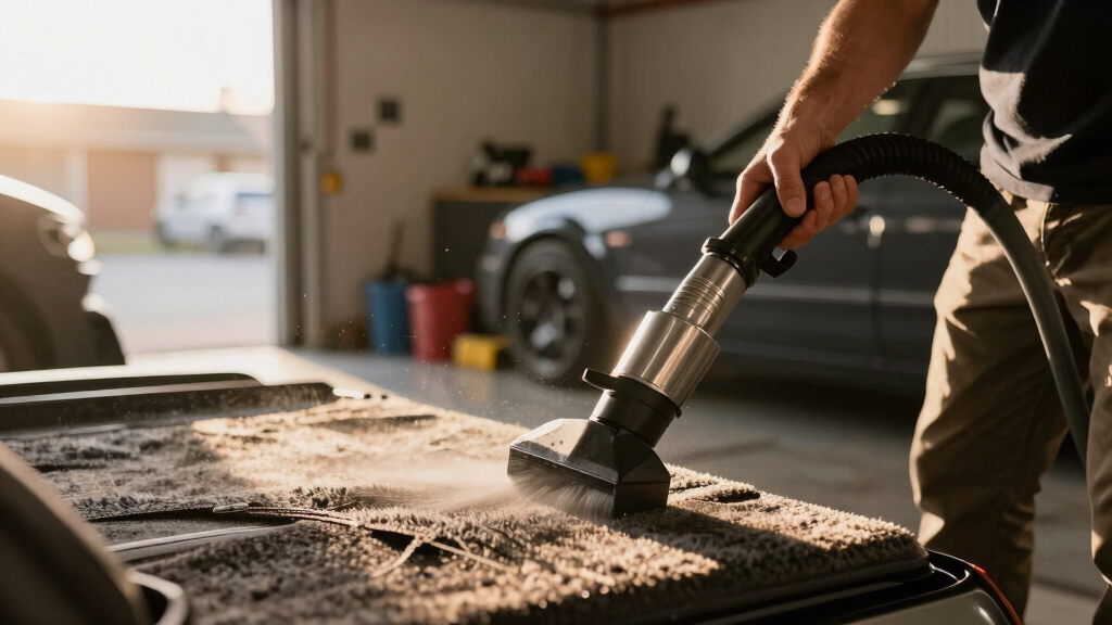 heated carpet extractor for auto detailing