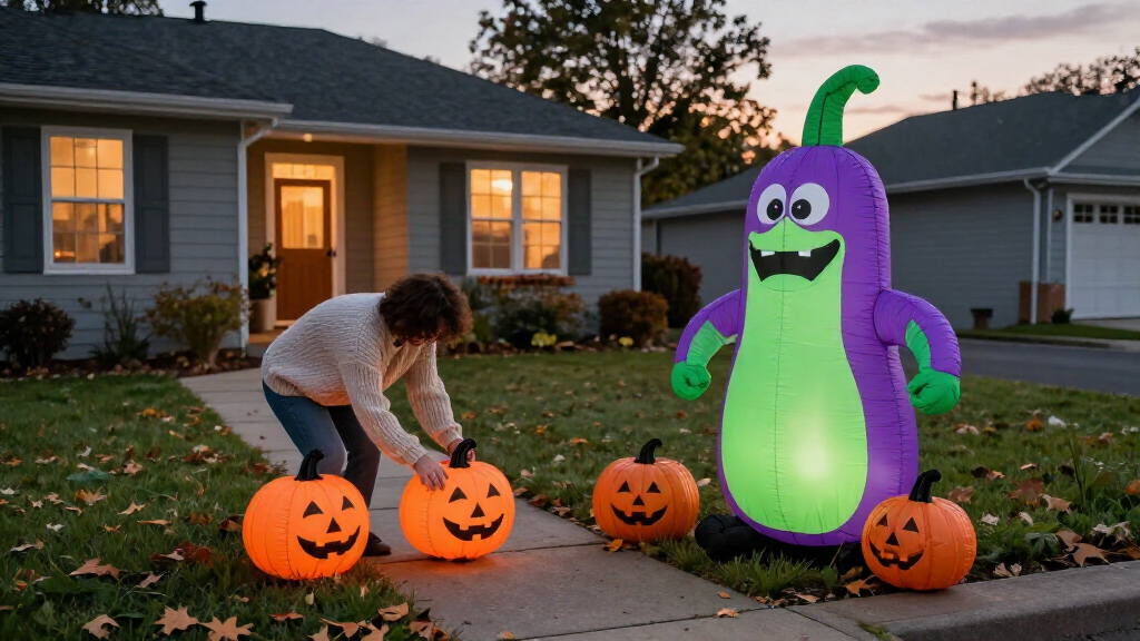 Halloween inflatable yard decorations