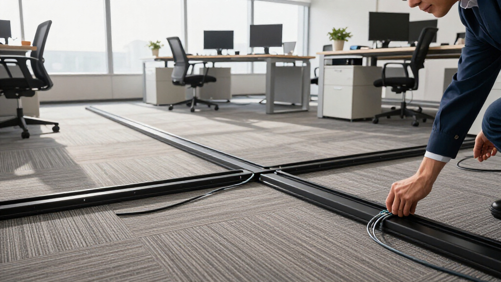 raised floor cable management kit