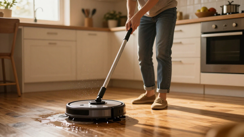 robot mop self cleaning