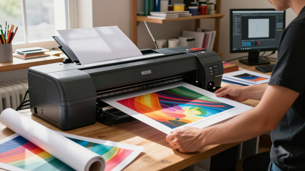 wide format printer with pigment ink set