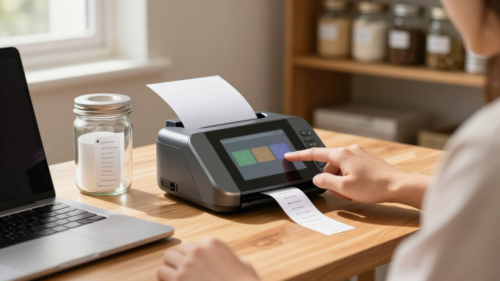 touchscreen label printer