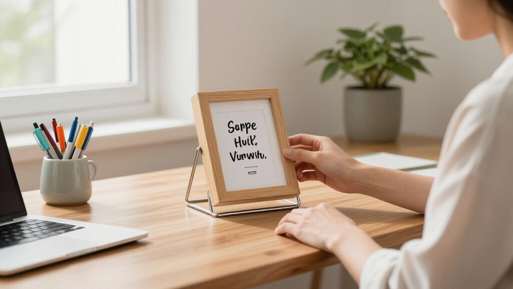 motivational quote desk accessories