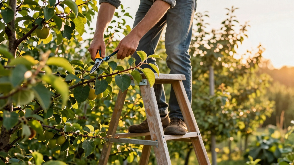 orchard ladder for pruning