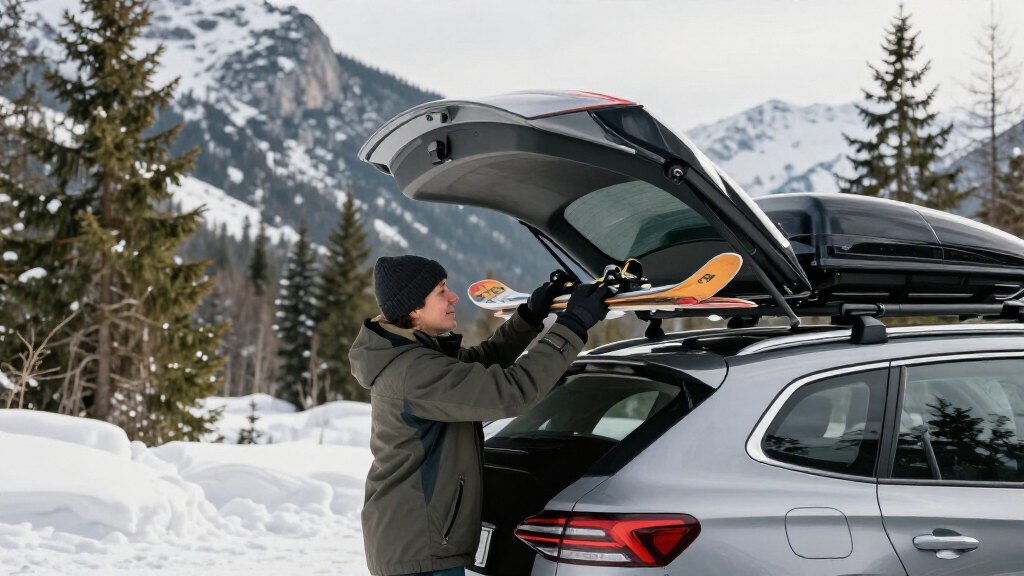 roofcargo box for skis