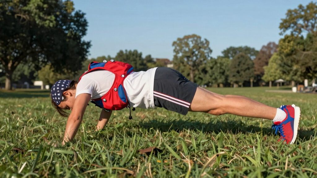 patriotic outdoor fitness gear
