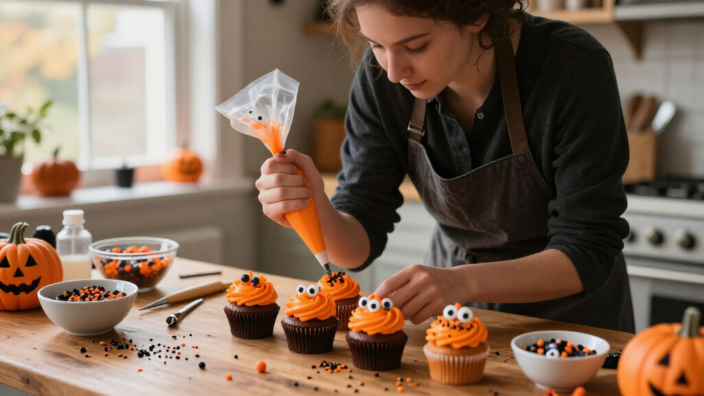 Halloween cupcake decorating supplies