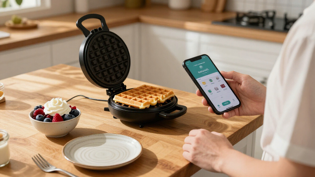 digital waffle maker with app