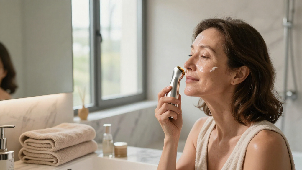 luxury beauty device for anti aging skincare