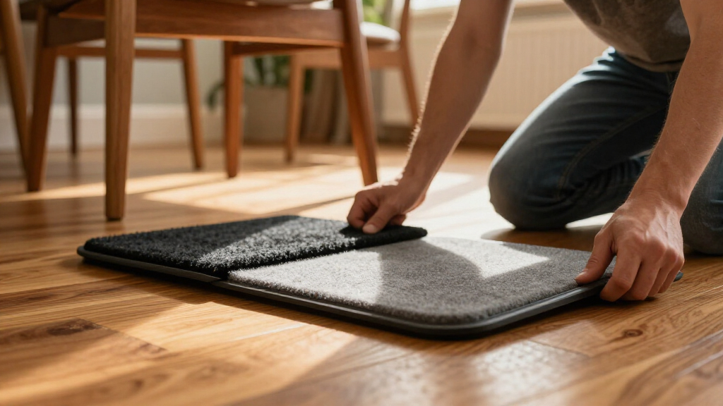 reversible rubber felt pad oversized