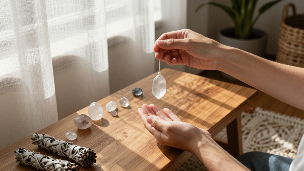 crystal healing pendulums
