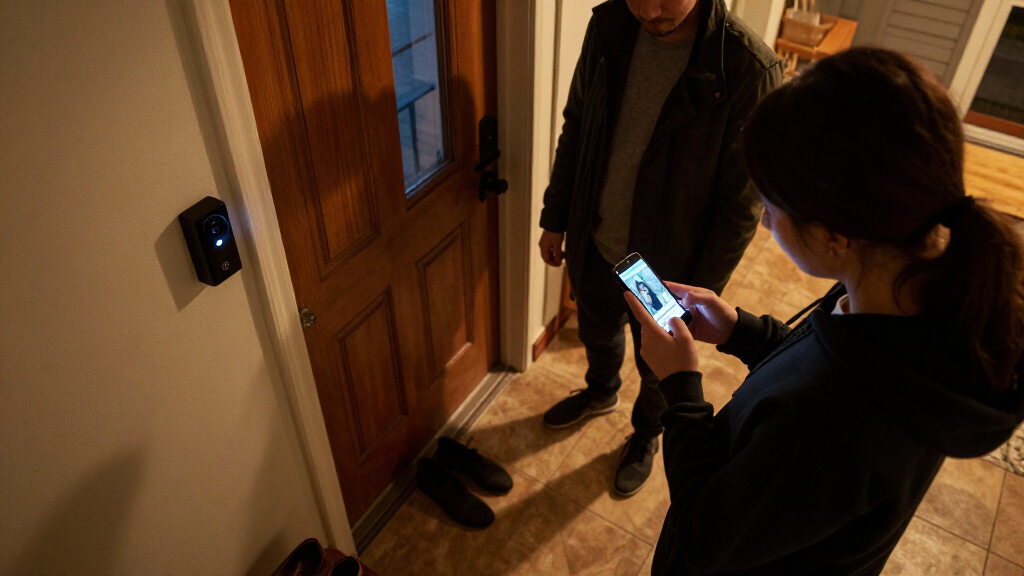 video doorbell with night vision