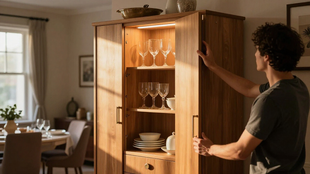 best china cabinets with built-in lighting