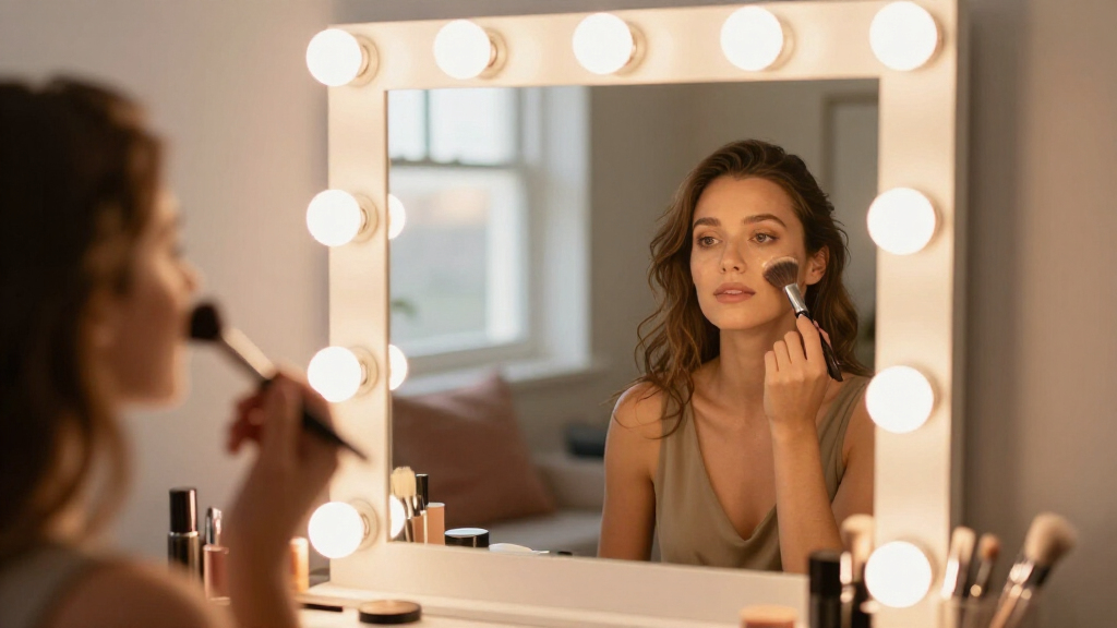 best Hollywood vanity mirror with lights for glam rooms