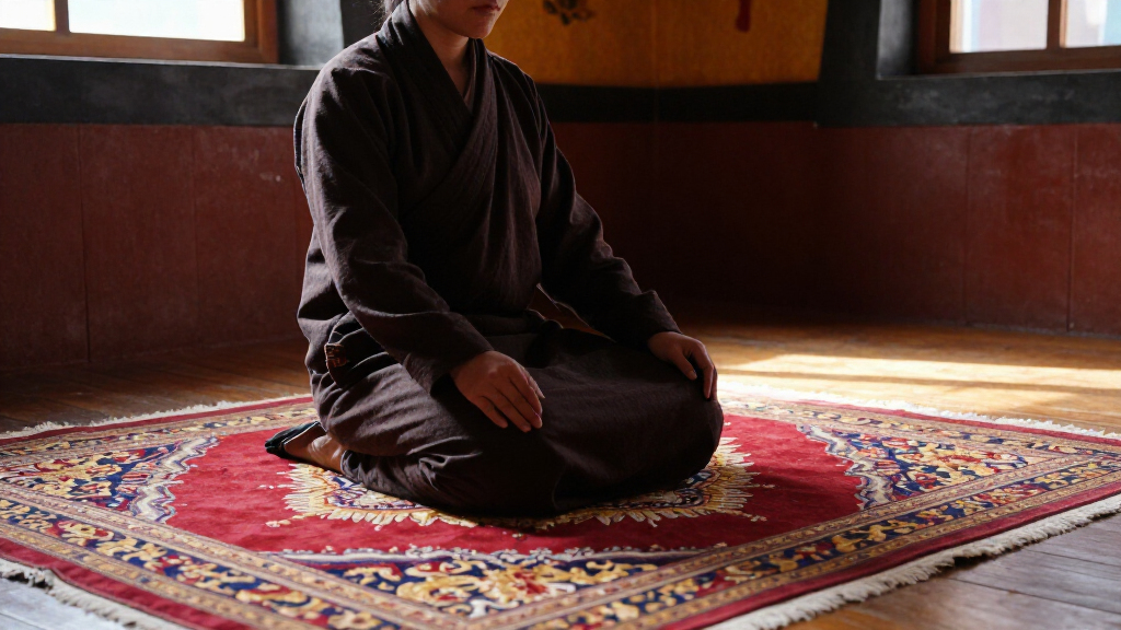 yilong silk prayer rug authentic