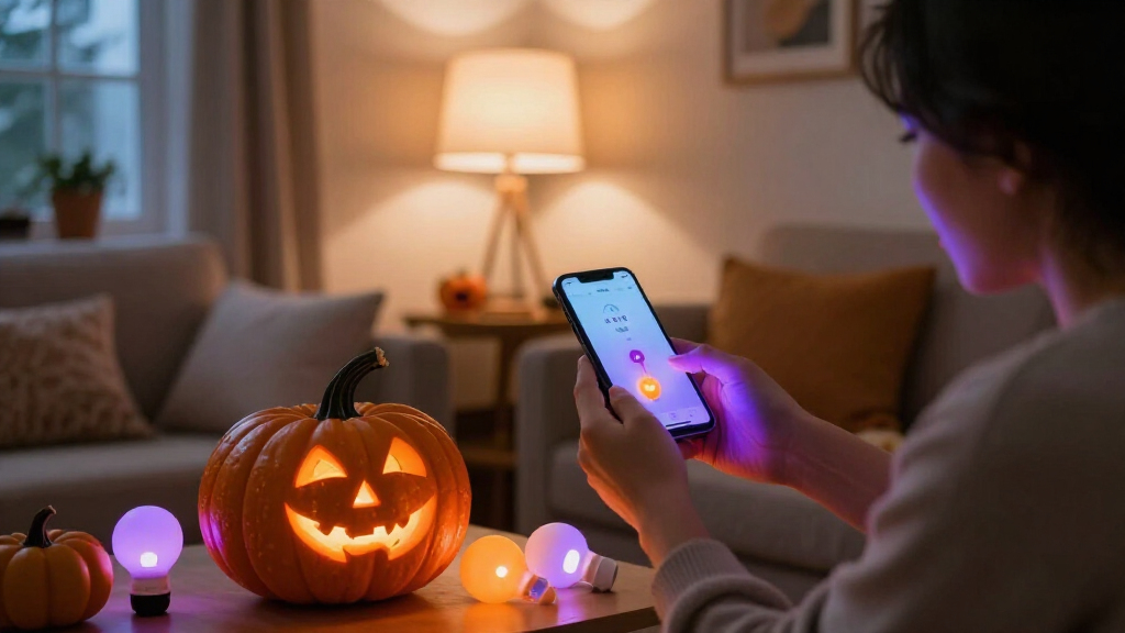 smart Halloween light bulbs