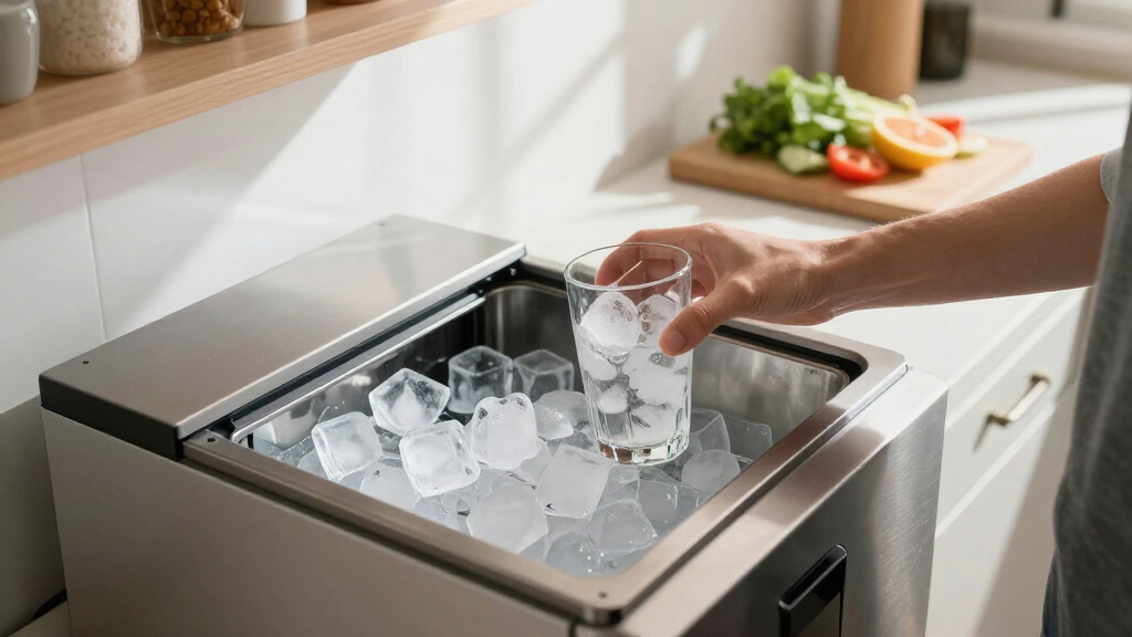 Undercounter ice machine for startup kitchen