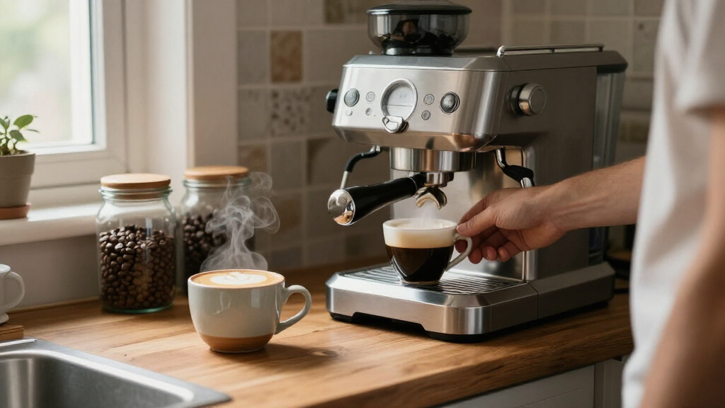 coffee machine for espresso and cappuccino