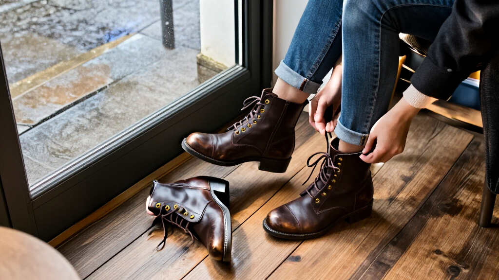 women’s leather ankle boots