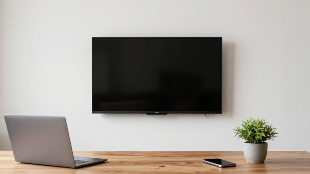 Touchscreen display for coworking meeting room