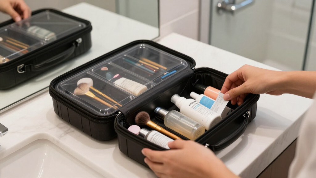 travel makeup train cases for international trips