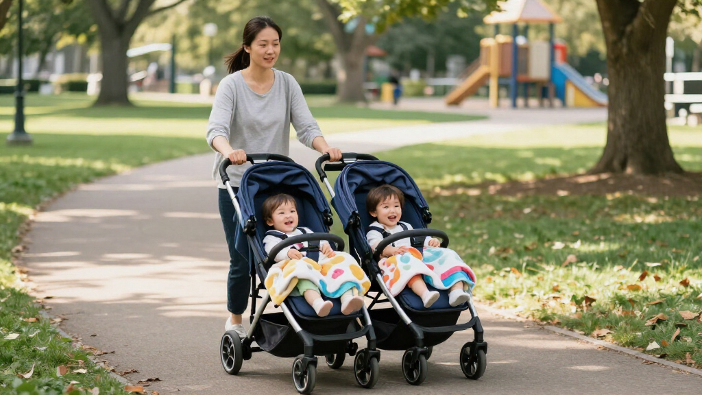 double stroller for infant and toddler