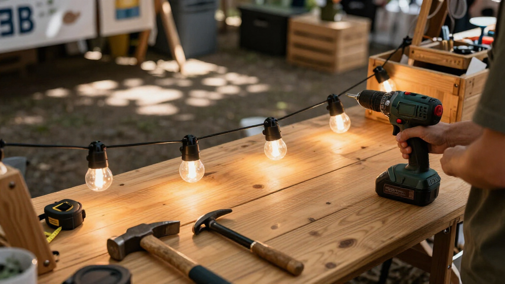 best battery lights for vendor booth