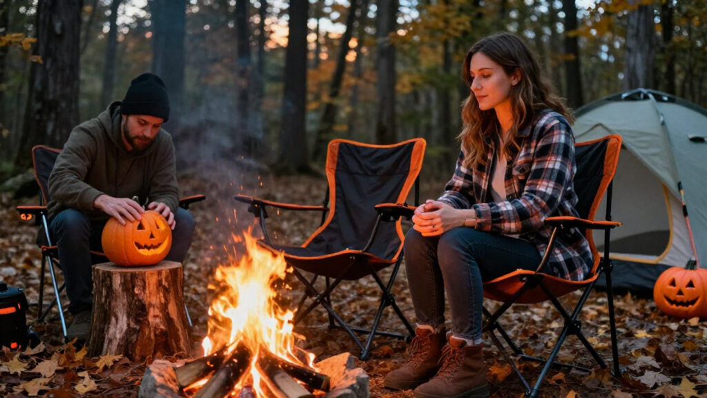 Halloween camping chairs