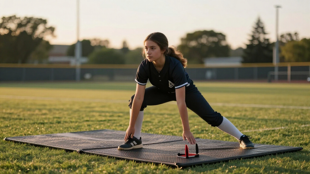 pitching stride trainer mats for fastpitch