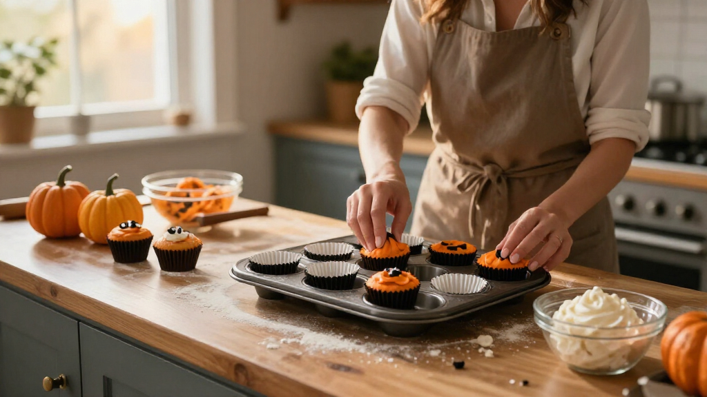 Halloween cupcake liners