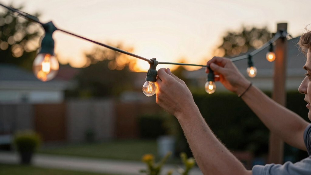 patriotic outdoor string lights